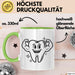 Zahnarzt Tasse Geschenkidee Zahnarzthelferin Lustiger Spruch Geschenkidee Lustig Grün Trendation