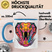 Reptil Schlange Tier Tasse Geschenk Lustige Geschenkidee Spruch Blau Trendation