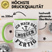 Handwerker Geschenk Tasse KFZ Mechaniker Hausmeister Mechatroniker Geschenkidee Spruch Ich Mach Das Morgen Sanitär Kaffee-Becher Männer Grün Trendation