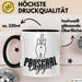 Katzen Tasse Pauschal Dagegen Katze Katzenliebhaber Kater Geschenk Miau Katzenbesitzerin Geschenkidee Humor Kaffee-Becher Schwarz Trendation
