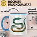 Reptil Schlange Tier Tasse Geschenk Lustige Geschenkidee Spruch Blau Trendation