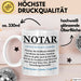 Notar Tasse Geschenkidee Notar Definition Rechtsexperte Weiß Trendation