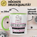Katzensitterin Weil Es Keinen Schöneren Beruf Gibt Tasse Geschenk für Eine Katzensitterin Lustig Grün Trendation