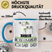 Geschenk für Modellbahnfan Tasse Lustige Geschenkidee Geburtstag Ich Bin Modellbahnfan Ich Darf Das Blau Trendation