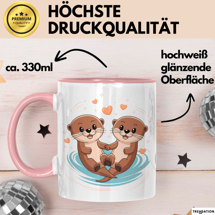Otter Fan Tasse Geschenk Lustige Geschenkidee Spruch Für Niedliche Tier Liebhaber Rosa Trendation