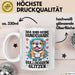 Bulldoggen-Besitzer Tasse Geschenk Das Sind Keine Hundehaare Das Ist Bulldoggen Glitzer Becher Weiß Trendation