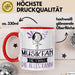 Musikfan Geschenk Tasse Becher Die Frau Die Allen Kann Geschenkidee für eine Musikfan Lustig Rot Trendation