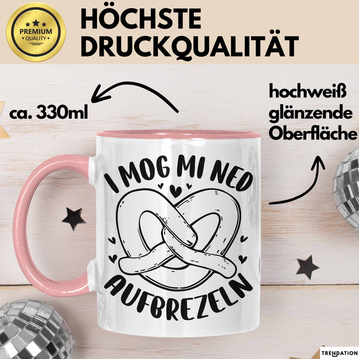 Oktober Tasse Geschenk I Mog Mi Ned Aufbrezeln Geschenkidee Becher Rosa Trendation