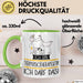 Geschenk für Tierphysiotherapeutin Tasse Lustige Geschenkidee Geburtstag Ich Bin Tierphysiotherapeutin Ich Darf Das Grün Trendation
