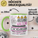 Chorsängerin Tasse Geschenk Lustig Abstand Halten Hochleistungs-Chorsängerin Mit Drang Zur Perfektion Bei Der Arbeit Grün Trendation