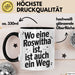 Roswitha Tasse Geschenk Wo Eine Roswitha Ist Ist Auch Ein Weg Geschenkidee Becher mit Name Schwarz Trendation
