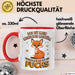 Fuchs Tierliebhaber Tasse Geschenk Lustige Geschenkidee Spruch Eigentlich Bin Ich Ein Fuchs Rot Trendation