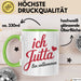 Jutta Tasse Geschenk Ich Bin Vollkommen Jutta Geschenkidee Geburtstag Grün Trendation