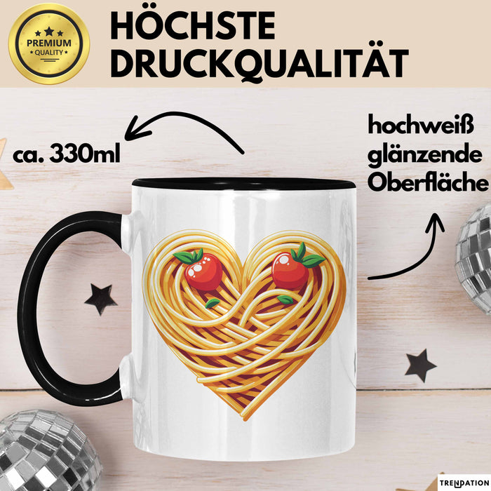 Spaghetti Tasse Für Frauen Und Männer Spaghetti-Liebhaber Herz Trendation