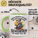 Lustige Tasse Waschbär Heute Möchte Ich Was Mit Menschen Machen Schubsen Wäre Toll Sarkasmus Ironier Humor Kaffee-Becher Grün Trendation