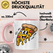 Pizzaliebhaber Tasse Geschenkidee für Pizza Slice Süchtige Rosa Trendation