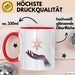 Manifestations Fan Tasse Geschenkidee für Traum Anzieher Rot Trendation