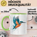 Eisvogel Vogel Tasse Geschenk Lustige Geschenkidee Spruch Grün Trendation