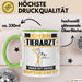 Tierarzt Tasse Geschenk für Tierarzt Geburtstag Lustiger Spruch Kaffee-Becher Was Ist Deine Superkraft Grün Trendation