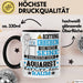 Aquarist Geschenk Tasse Lustiger Spruch Erheben Sie Sich Der Aquarist Betritt den Raum Schwarz Trendation