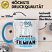 Filmfan Geschenk Tasse So Gut Kann Nur Ein Filmfan Aussehen Geschenkidee Kaffee-Becher Blau Trendation