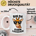 Sarkastische Giraffe Tasse Geschenk Lustige Geschenkidee Spruch Bin Da Kann Losgehen Weiß Trendation