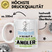 Angler Geschenk Tasse So Gut Kann Nur Ein Angler Aussehen Geschenkidee Kaffee-Becher Weiß Trendation