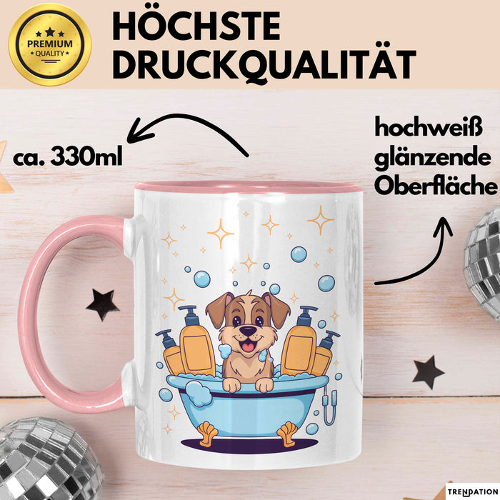 Tierpfleger Groomer Tasse Geschenk Lustige Geschenkidee Spruch Für Tierpflege Profis Rosa Trendation