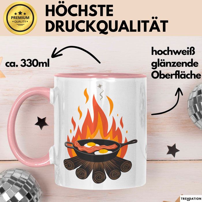 Camping Koch Tasse Geschenkidee für Outdoor Koch Liebhaber Rosa Trendation