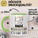 Geschenk für Musikredakteurin Tasse Lustige Geschenkidee Geburtstag Ich Bin Musikredakteurin Ich Darf Das Grün Trendation