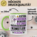 Künstler Geschenk Tasse Lustiger Spruch Erheben Sie Sich Der Künstler Betritt den Raum Grün Trendation