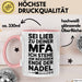 Medizinischer Assistent Arzt Tasse Geschenk Lustige Geschenkidee Spruch Sei Lieb Zu Deiner Mfa Ich Stehe Am Besseren Ende Der Nadel Rosa Trendation