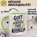 Kornelia Tasse Geschenk Gott Formte Die Perfekte Frau Kornelia Geschenkidee Grün Trendation