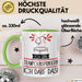 Geschenk für Trampolinspringerin Tasse Lustige Geschenkidee Geburtstag Ich Bin Trampolinspringerin Ich Darf Das Grün Trendation