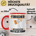 Forscher Tasse Geschenk für Forscher Der Mann Der Alles Kann Geschenkidee zum Geburtstag Rot Trendation