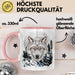 Wolf Tasse Geschenk Abstrakt Wölfe Mondlandschaft Geschenkidee Rosa Trendation