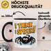 Spinne Vogelspinne Tier Tasse Geschenk Lustige Geschenkidee Spruch Ich Glaube Ich Spinne Schwarz Trendation