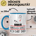 Geschenk für Hundegassi-Service Tasse Lustige Geschenkidee Geburtstag Ich Bin Hundegassi-Service Ich Darf Das Blau Trendation