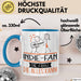 Indie-Fan Geschenk Tasse Becher Die Frau Die Allen Kann Geschenkidee für eine Indie-Fan Lustig Blau Trendation
