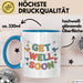Patienten Kranke Menschen Tasse Geschenk Lustige Geschenkidee Spruch Gute Besserung Blau Trendation