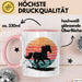 Reiter Tasse Geschenkidee Reitsport Enthusiast Geschenkidee Lustig Rosa Trendation