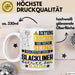 Slackliner Geschenk Tasse Lustiger Spruch Erheben Sie Sich Der Slackliner Betritt den Raum Weiß Trendation