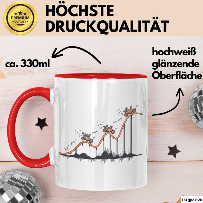 Statistiker Tasse Geschenkidee für Datenanalysten Rot Trendation
