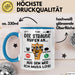 Strauß Liebhaber Tasse Geschenk Die Sträße Rufen An Geschenkidee Becher Blau Trendation