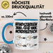 Norddeutsche Tasse Geschenk Windstärken Schaf Kaffee-Becher Geschenkidee Blau Trendation