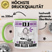 DJ Tasse Geschenk für DJ Der Mann Der Alles Kann Geschenkidee zum Geburtstag Grün Trendation