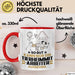 Tierheimmitarbeiter Geschenk Tasse So Gut Kann Nur Ein Tierheimmitarbeiter Aussehen Geschenkidee Kaffee-Becher Rot Trendation