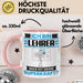 Lehrer Tasse Geschenk für Lehrer Geburtstag Lustiger Spruch Kaffee-Becher Was Ist Deine Superkraft Rosa Trendation