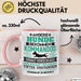 Hund Tasse Geschenk Lustiger Spruch Hunde Kommandos Humorvoll Rosa Trendation