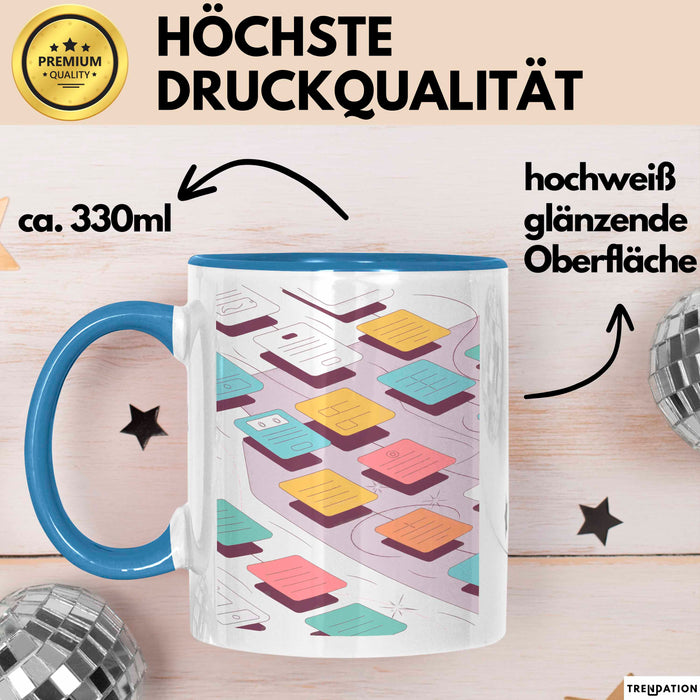 UX Designer Tasse Geschenk Lustige Geschenkidee Spruch Für User Experience Profis Blau Trendation